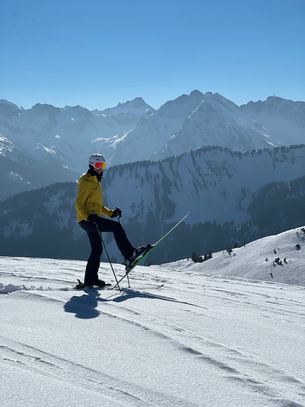 Skifahren Panorama